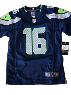 Seattle Seahawks Tyler Lockett #16 Youth MEDIUM NFL Blue Nike Jersey NWT